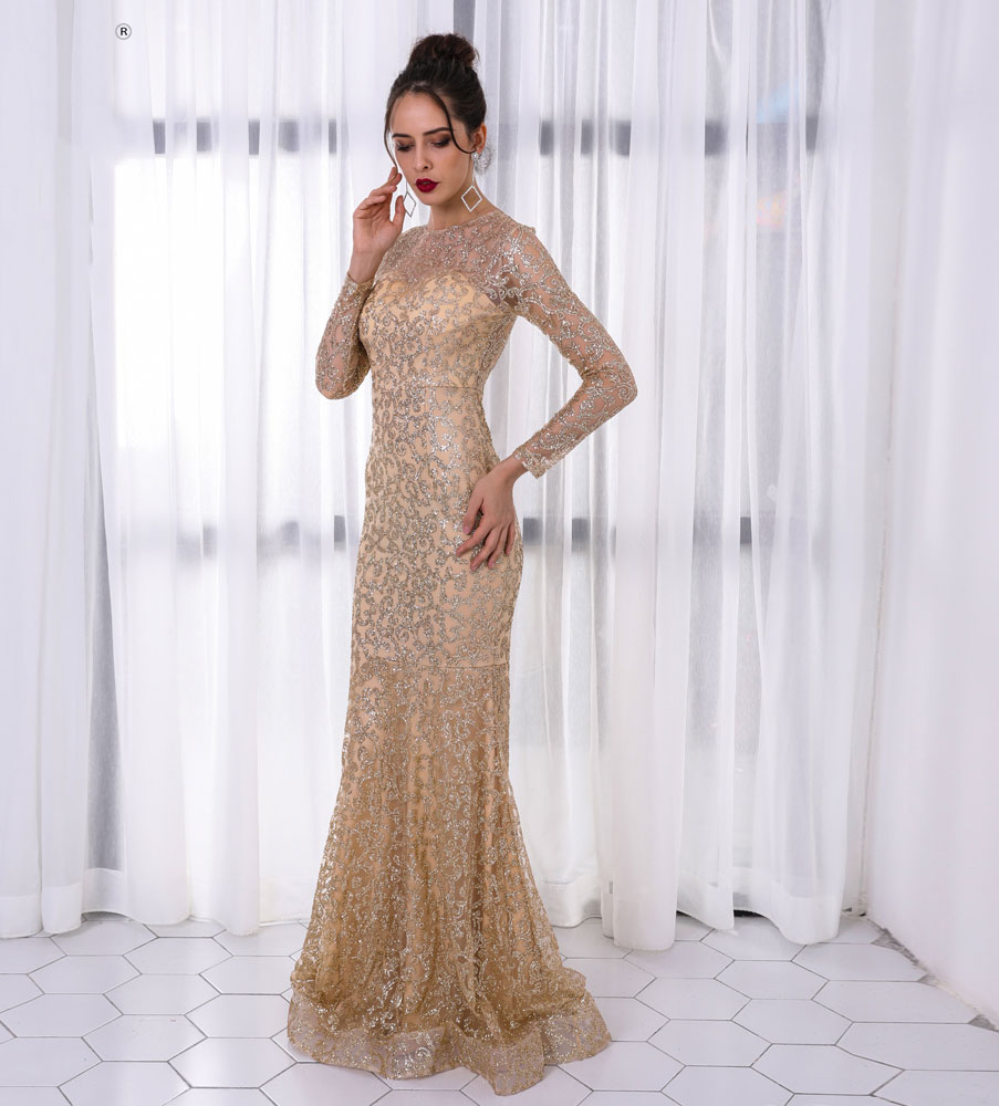 Deena Modelala Sequin Maxi Gown