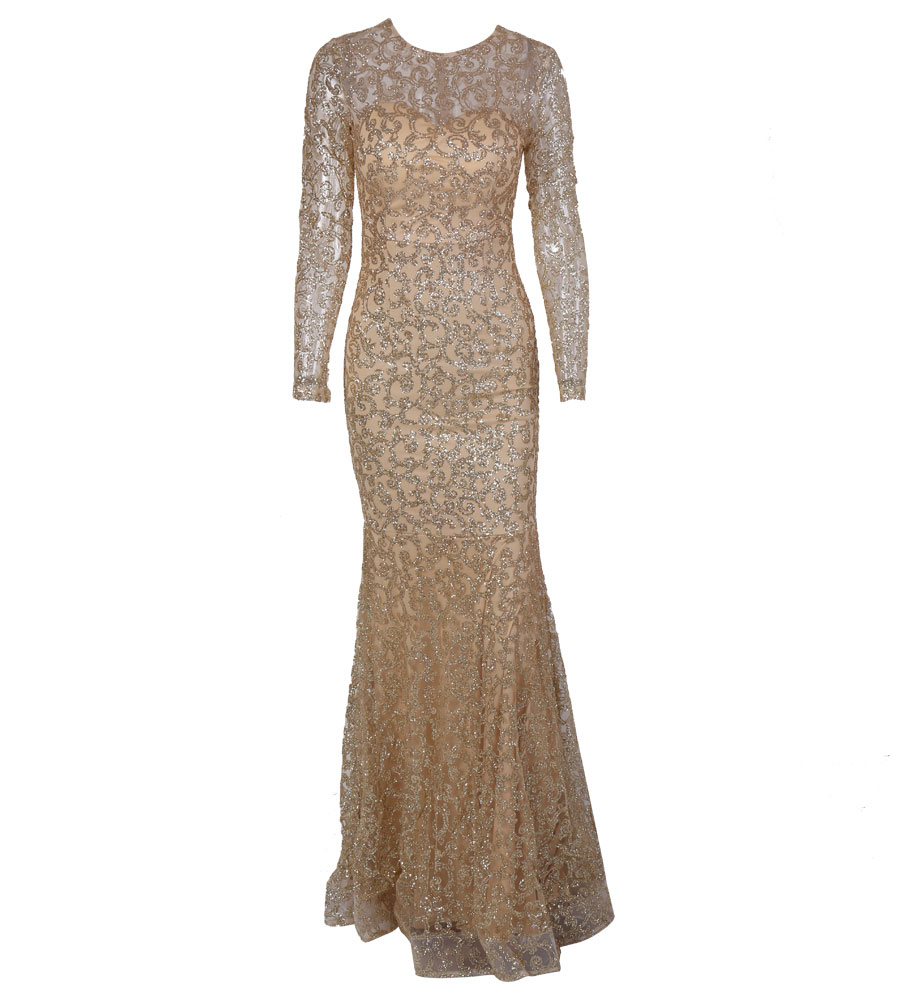Deena Modelala Sequin Maxi Gown