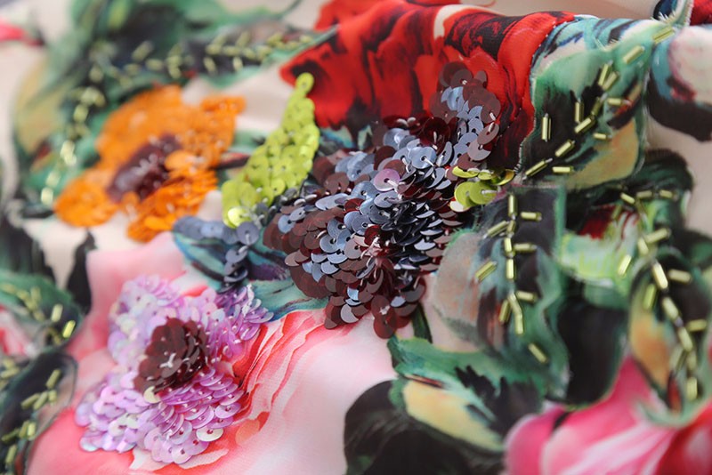 Floral Maxi Dress with Sleeves